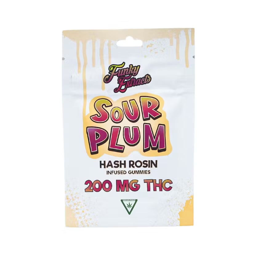 Funky Extracts Gummies - Hash Rosin - Sour Plum (200mg)